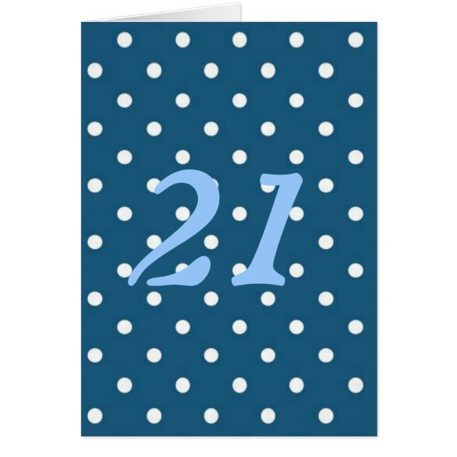 Teal Polka dots Hälsningskort (Framsidan)