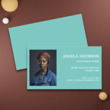 Teal Professional Registered Nurse Photo