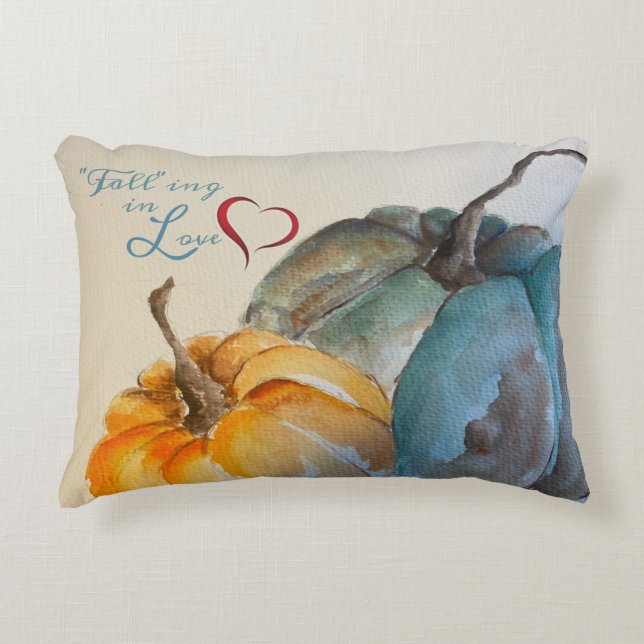 Teal Pumpkin accent Pillow Prydnadskudde (Framsidan)