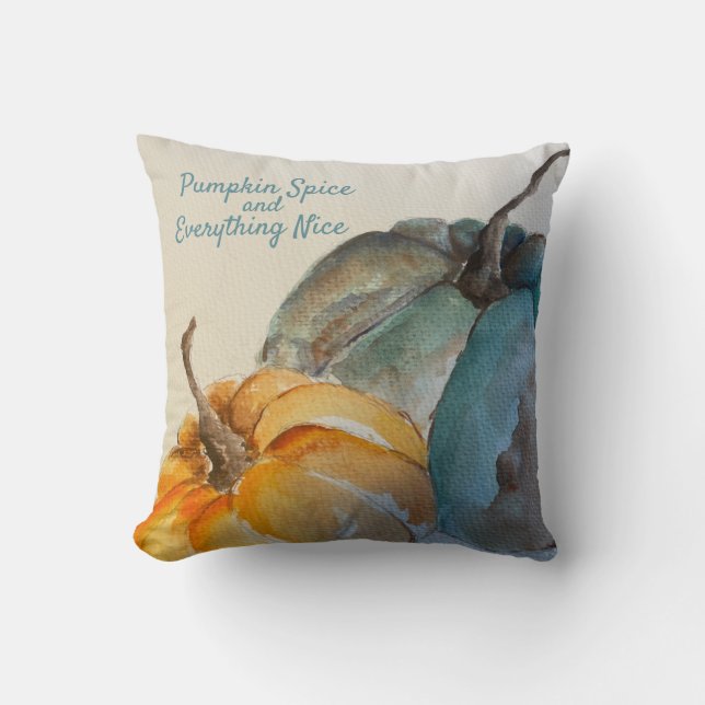 Teal Pumpkin Dekorativ kudde (Framsida)