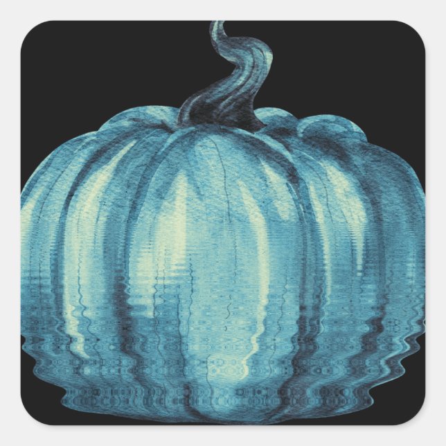 Teal Pumpkin Ligcape Sunrise Fyrkantigt Klistermärke (Framsida)