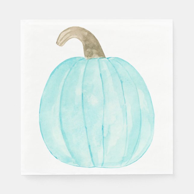 Teal Pumpkin Papper Napkins Pappersservett (Framsidan)