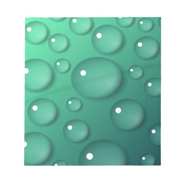 Teal Rainfall Struktur Anteckningsblock (Framsida)