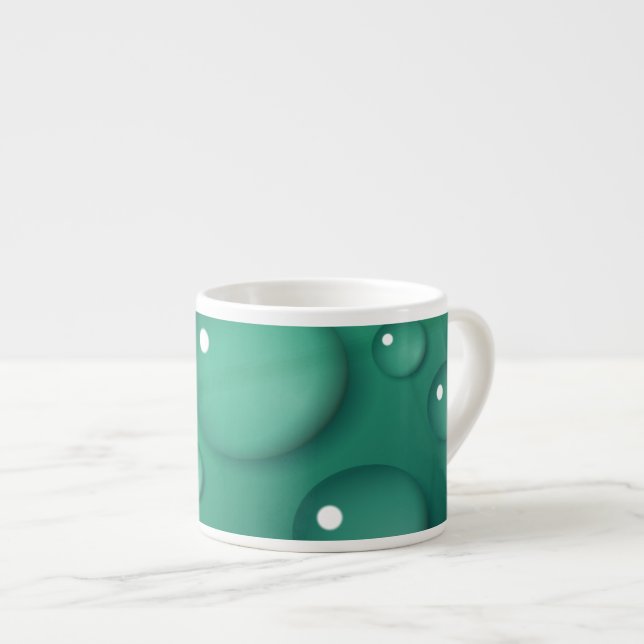 Teal Rainfall Struktur Espressomugg (Framsida höger)