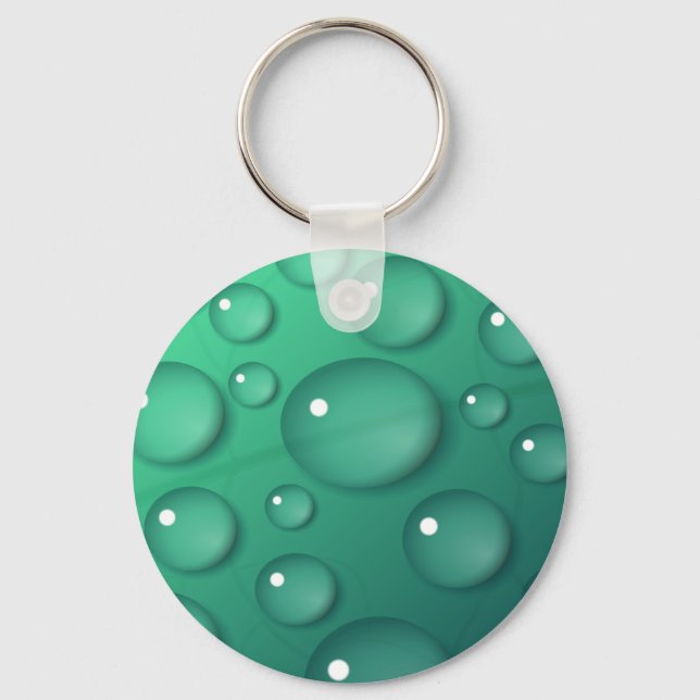 Teal Rainfall Struktur Nyckelring (Framsida)