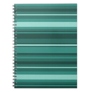 Teal rand anteckningsbok med spiral