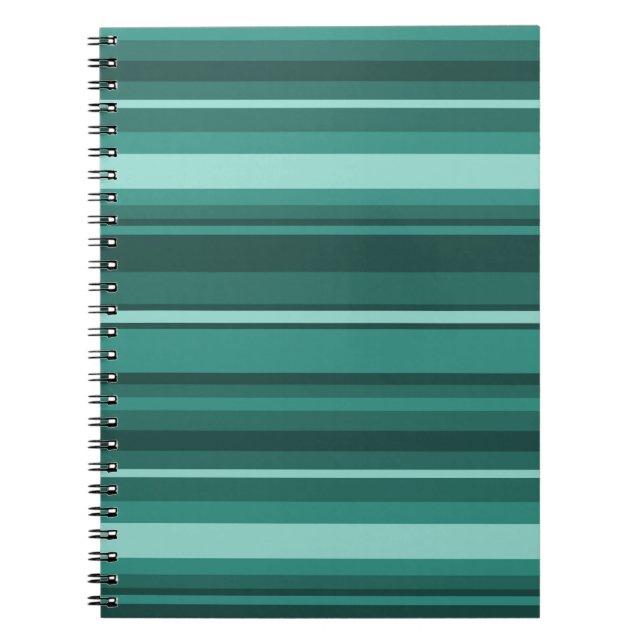Teal rand anteckningsbok med spiral (Framsidan)