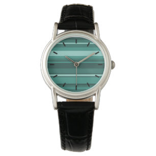 Teal rand armbandsur