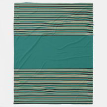 Teal Rand Avslappnad Car Blanket