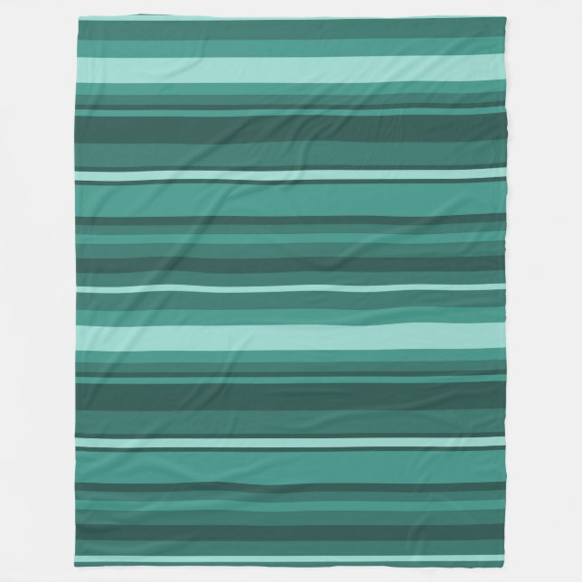 Teal rand fleecefilt (Framsidan)