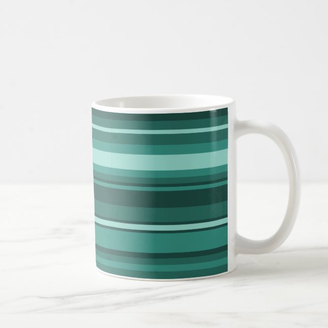 Teal rand kaffemugg (Höger)