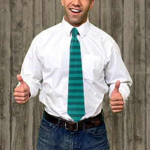 Teal Rand novelty Neck Tie Slips