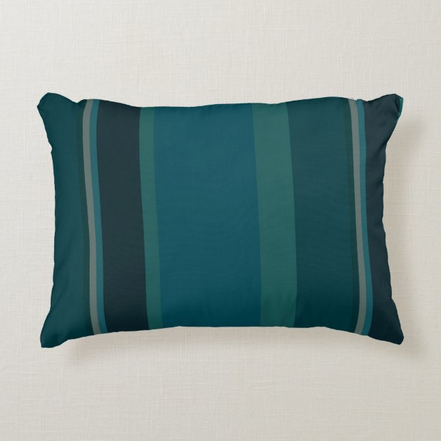 Teal Rand Prydnadskudde (Framsidan)