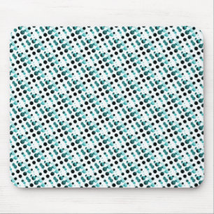 Teal Retro Bubbles Mousepad Musmatta