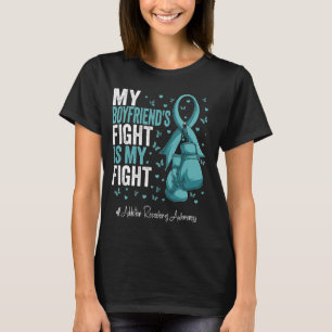 Teal Ribbon Boykompis Addence Recovery Awareness T Shirt