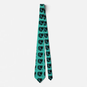 Teal Ribbon Grunge Heart Slips