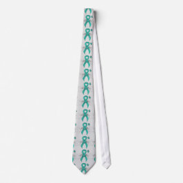 Teal Ribbon med Butterfly Slips