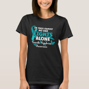 Teal Ribbon Tourette Syndrome Awareness Fighter Wa T Shirt