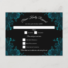 Teal Ro Black Gothic Bröllop OSA Sply Helg Vykort