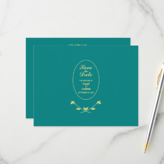 Teal Ro Bröllop Response OSA kort