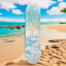 Teal & Rosa Beach Coastal Vågar Womens Beginner