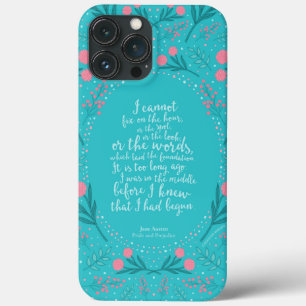Teal & Rosa Blommigt Jane Austen Pride and Prejudi