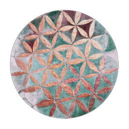 Teal  Rosa Pastel Abstrakt Watercolor Mönster
