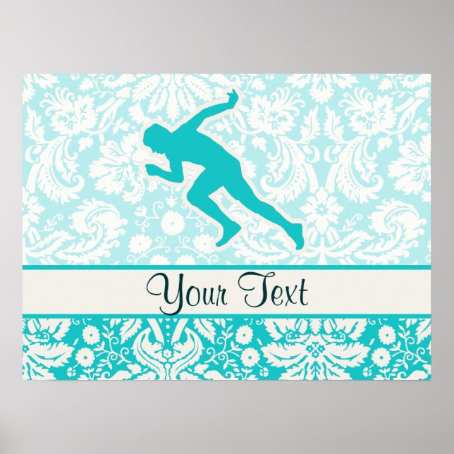 Teal Running Poster (Framsidan)