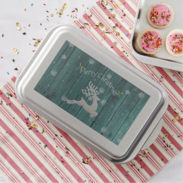 Teal Rustic julrener Bakform