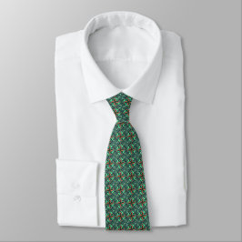 Teal & Salmon Swirling Diamons Fractal Slips
