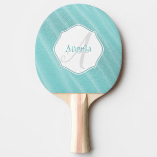 Teal Sand Ripples Personlig Ping Pong Paddle Pingisracket