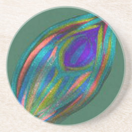 TEAL-sandsten och kork-underlägg | m3galleryStudio Underlägg