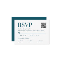 Teal Scan Qr Code Meal Choal Bröllop