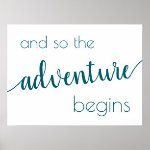 Teal Script   Undertecknande av Aqua Flourish Även Poster