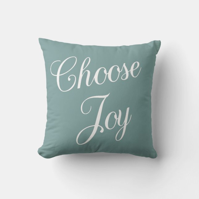 Teal Select Joy Bible Verse Kudde (Framsida)