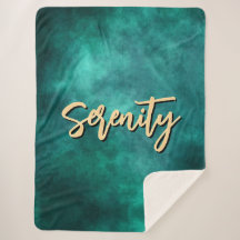 Teal Serenity Sherpa Blanket