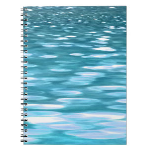 Teal shimmer anteckningsbok med spiral