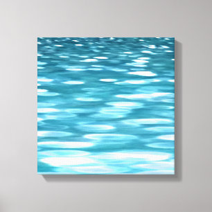Teal shimmer canvastryck