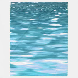 Teal shimmer fleecefilt