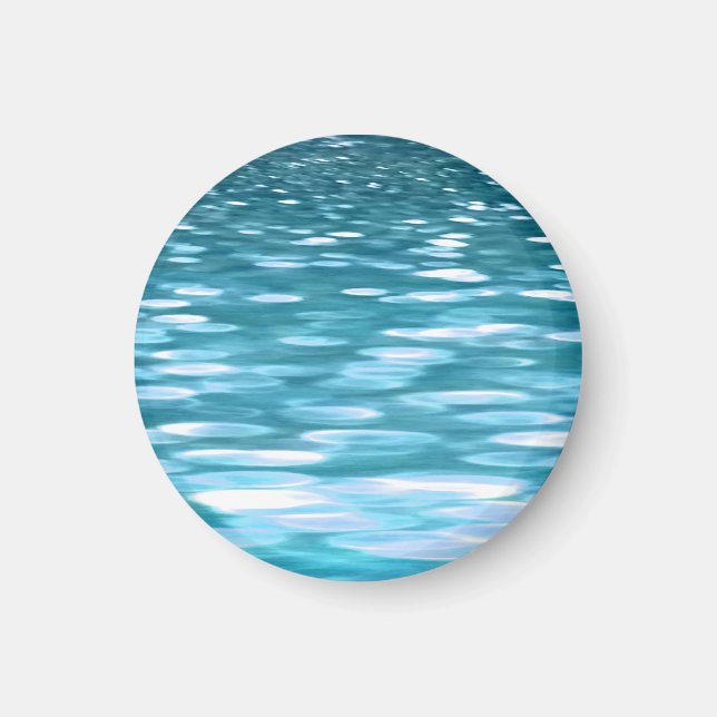Teal shimmer magnet (Framsidan)