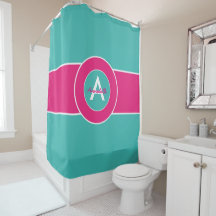 Teal Shock rosa Monogram Personlig