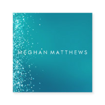 Teal Silver Gnistra Stänk Beauty Stylist