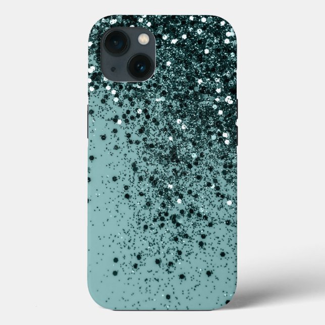 Teal Sjöjungfru Ocean Glitter #4 (Faux Glitter) #a (Baksida)