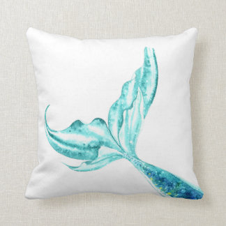 Teal Sjöjungfru Svan Pillow Kudde