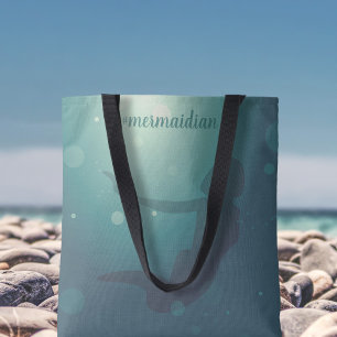 Teal Sjöjungfru Toit Bag Tygkasse