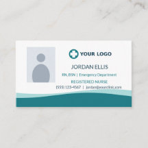 Teal Sjuksköterska Sjukvårdslogotyp Foto