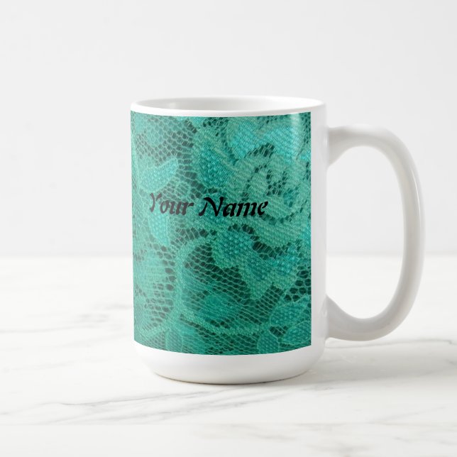 Teal Snöre Kaffemugg (Höger)
