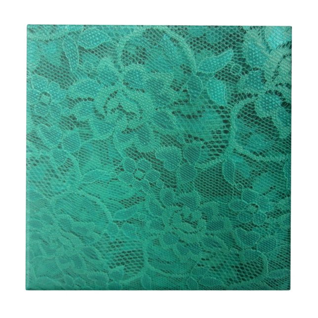 Teal Snöre Kakelplatta (Framsidan)
