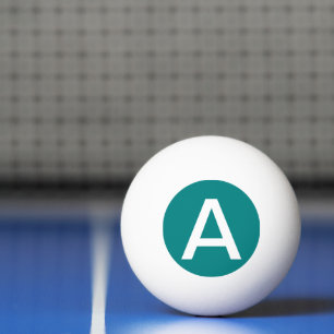 Teal Solid Färg Pingisboll