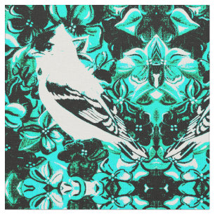 Teal Songbird Tyg